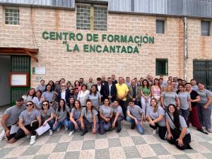 Foto de la visita al centro de formación La Encantada.