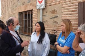 Alejandra Durán en su visita a La Alpujarra.