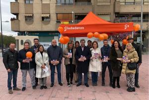 Carpa informativa de Ciudadanos.