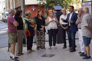 Reunión de concejales socialistas con vecinos de Ronda.