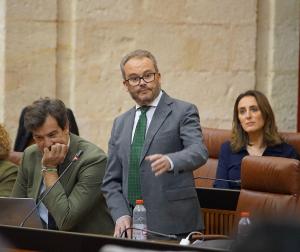 Mariano García, en una imagen en el Parlamento.