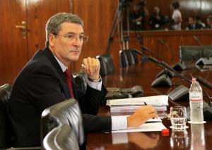 Miguel Ángel Serrano, en la comisión del caso ERE.
