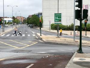 Entorno de la Avenida de la Ciencia de la capital este domingo.