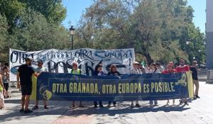 "Otra Granada, otra Europa es posible", lema de la Cumbre Social alternativa. 