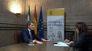 El delegado del Gobierno de España en Andalucía, durante la entrevista con El Independiente de Granada. 