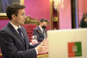 Francisco Cuenca, en el pleno del debate de la ciudad de febrero pasado.