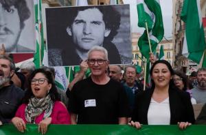 Raquel Martínez, Diego Cañamero y Alejandra Durán.