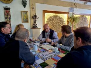 Imagen del encuentro con los representantes del comité de empresa. 