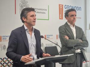 Jorge Saavedra y Enrique Catalina, este viernes en rueda de prensa.