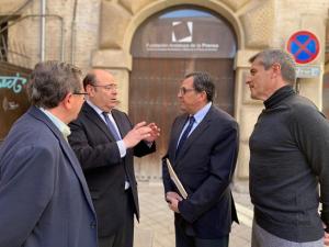 De derecha a izquierda, César Díaz, Carlos Ruiz Cosano, Sebastián Pérez y Luis González.