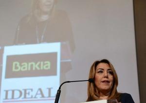 Susana Díaz durante su conferencia 'Andalucía ante los retos de su futuro'.