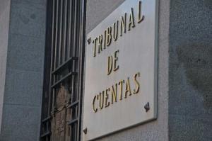 Detalle de la fachada del Tribunal de Cuentas. 