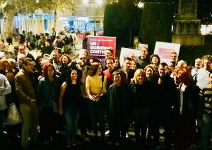 Foto de familia de la candidatura de Unidas Podemos.