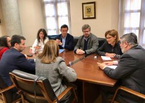 Reunión de representantes de Ciudadanos con la ONCE.