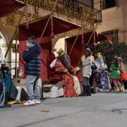 Los Reyes Magos, con los niños y niñas de Baza.