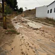 Ríada de barro en Guadahortuna.