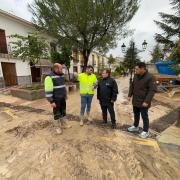 Visita del diputado provincial de Emergencias a Guadahortuna.